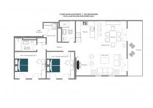 Christiania Apartment 1 - Ground floor Floorplan