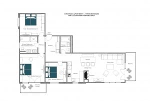 Christiania Apartment 3 - First floor Floorplan