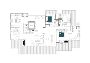 Deux Rivieres - Top floor  Floorplan