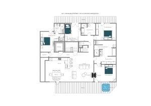 No. 5 Penthouse - Top floor  Floorplan