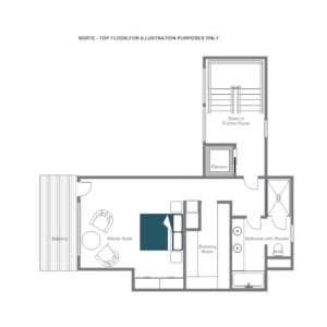 Norte - Top floor  Floorplan