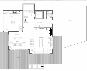 The Alpine Estate - Living floor (sirocco, 2nd floor) Floorplan