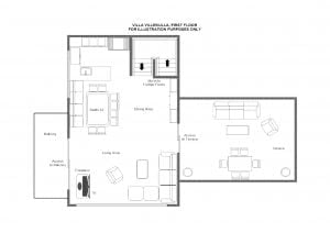 Villa Villekulla - Top floor Floorplan